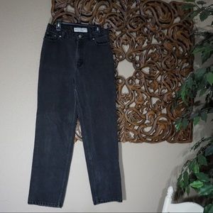 High Waisted Boyfriend Jeans in Black Size 31